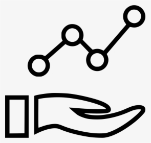 Hand Share Connection Data Graph Analytics Analyze - Time Series Database Icon, HD Png Download, Transparent PNG