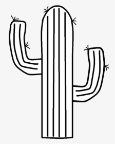 Cactus Clipart Black And White, HD Png Download, Transparent PNG
