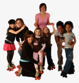 Four Moms 4 Daughters - Family Roller Skating, HD Png Download, Transparent PNG