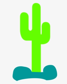 Silhouette Clip Art At - Clipart Silhouette Cactus, HD Png Download, Transparent PNG