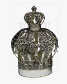 Silver Plated Torah Crown With Flowers , Png Download - כתר ספר תורה, Transparent Png, Transparent PNG