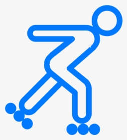 Roller Skating Icon Clipart , Png Download - Roller Skating Skating Png, Transparent Png, Transparent PNG