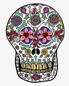 Day Of Dead In Png - Day Of The Dead Skull Png, Transparent Png, Transparent PNG