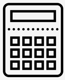 Calculator Black And White Png, Transparent Png, Transparent PNG