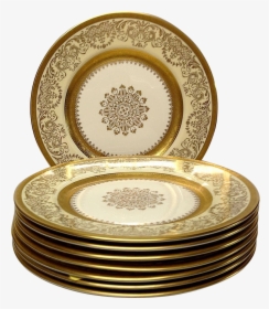 Gold Plate Png - Dinner Plate Set Png, Transparent Png, Transparent PNG