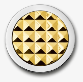Stainless Steel Disc With 925 Silver Gold Plated Stud - Mi Moneda, HD Png Download, Transparent PNG