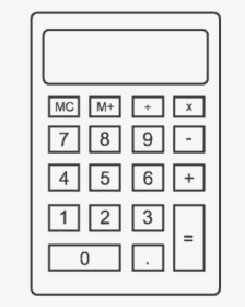 Calculator-icon - Drawing Picture Of Calculator, HD Png Download, Transparent PNG