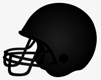 Transparent Football Png Clipart - Football Helmet Clipart Black, Png Download, Transparent PNG