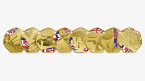 The New 75th Anniversary Of D Day Gold Plated Commemorative - Coin Purse, HD Png Download, Transparent PNG