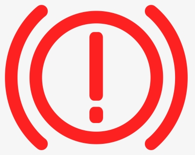 Brake Warning Symbol In Red - Car Handbrake Icon, HD Png Download, Transparent PNG