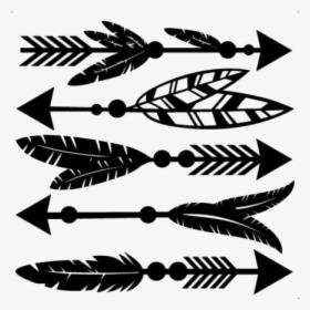 Cute Arrow Designs Png Transparent Images - Cute Feather And Arrows, Png Download, Transparent PNG