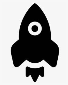 Rocket - Cartoon Rocket Silhouette, HD Png Download, Transparent PNG