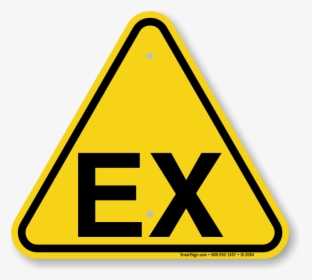 Explosive Atmosphere Warning Symbol Sign, Sku - Traffic Sign, HD Png Download, Transparent PNG