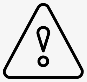 Exclamation Attention Warning Triangle Button Sign - Warning Triangle Icon Vector, HD Png Download, Transparent PNG