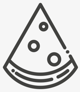 Triangle,area,symbol - Pizza Vector Black And White, HD Png Download, Transparent PNG