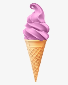 Ice Cream Cone Clip Art Pink - Ice Cream Png Free, Transparent Png, Transparent PNG