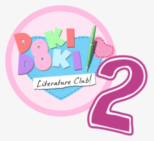 Doki Doki Literature Club Logo Png, Transparent Png, Transparent PNG