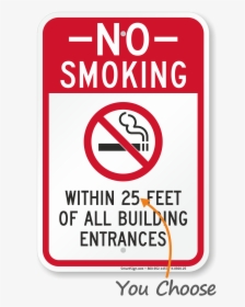 No Smoking Within 7 Meters Of Building, HD Png Download, Transparent PNG