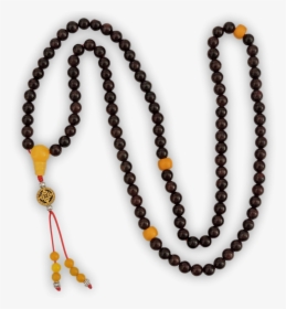 Garnet 108 Mala With Amber Spacers - Lance Mccullers Black Necklace, HD Png Download, Transparent PNG