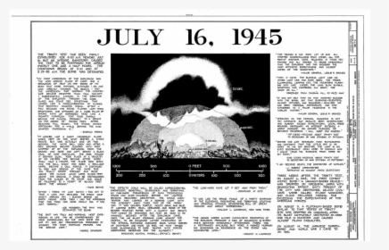 Albuquerque Historical Society - Atomic Bomb July 16 1945, HD Png Download, Transparent PNG