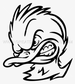 Png Free Anger Drawing Heartbreaking - Drawing Donald Duck Head, Transparent Png, Transparent PNG
