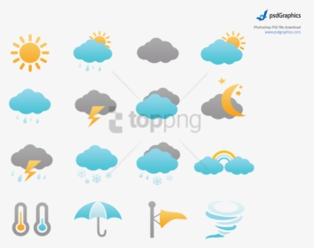 Weather Icons Png Transparent - Png Icon Weather Free, Png Download, Transparent PNG