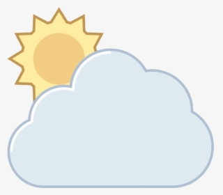 Partly Cloudy Free Weather Icon Fixed-gear Bicycle - Partly Cloudy, HD Png Download, Transparent PNG