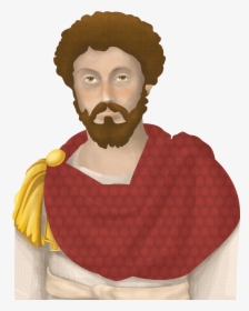 Marcus Aurelius, Copyright Rocio De Torres - Cartoon Picture Of Marcus Aurelius, HD Png Download, Transparent PNG