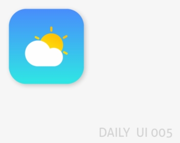 Weather App Icon, Daily Ui 005 App Icon 005 Weather - Apple, HD Png Download, Transparent PNG
