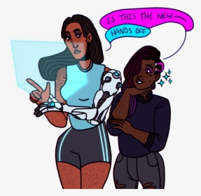 @sombrahh Wanted A Symmetra Or A Sombra So They Get - Cartoon, HD Png Download, Transparent PNG
