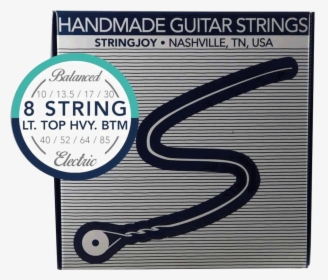 Stringjoy Nickel Alloy/hex 8 String Light Top Heavy - 85 Gauge Guitar String, HD Png Download, Transparent PNG