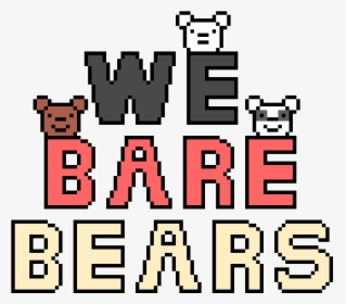 We Bare Bears Pixel Art, HD Png Download, Transparent PNG