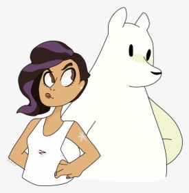 Yana And The Bear By Pastel-demon - We Bare Bears Ice Bear And Yana, HD Png Download, Transparent PNG
