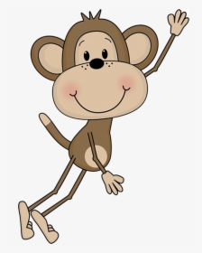 Baby Monkeys Clip Art - Monkey Clipart Cute, HD Png Download, Transparent PNG