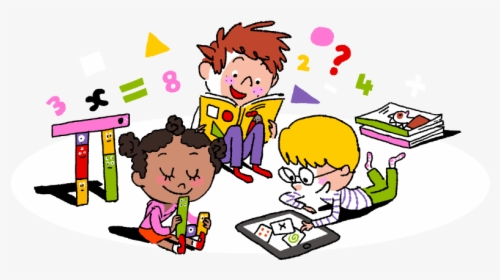 Kids - Kids Doing Math Clipart, HD Png Download, Transparent PNG