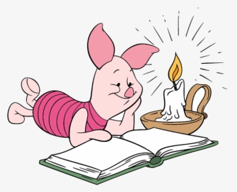Reading Winnie The Pooh Clipart Animated Frames Illustrations - Winnie Pooh Estudiando, HD Png Download, Transparent PNG