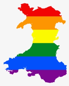 Lgbt Flag Map Of Wales - 2017 General Election Wales, HD Png Download, Transparent PNG