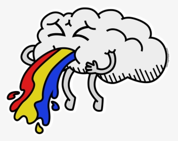 Fair Weather Friends By Caleb Paullus - Cloud Farting Gifs, HD Png Download, Transparent PNG