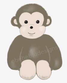 Baby Monkey Fixed - Cartoon, HD Png Download, Transparent PNG