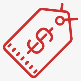 Transparent Red Tag Png - Price Tag Black And White, Png Download, Transparent PNG