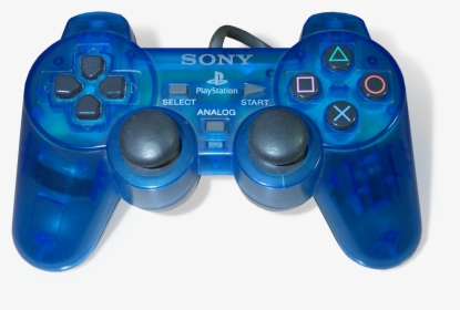 Blue Dualshock - Playstation 2 Controller Png, Transparent Png, Transparent PNG