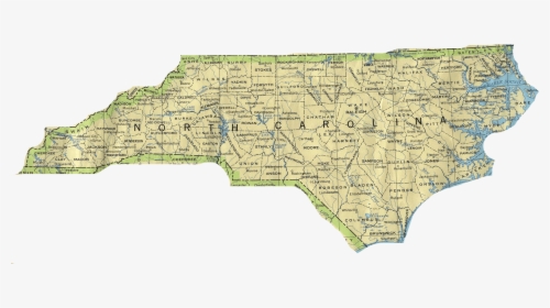 Map Of The State North Carolina, HD Png Download, Transparent PNG