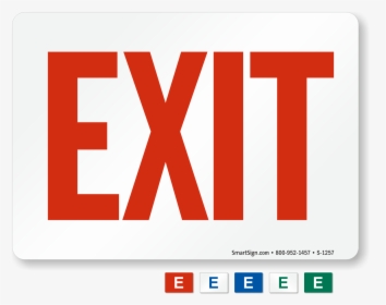Exit Sign, HD Png Download, Transparent PNG