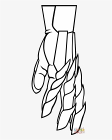 Click The Knight S Hand - Knights Hand Drawing, HD Png Download, Transparent PNG