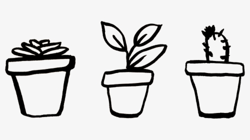 Plant Pot Drawing Png, Transparent Png, Transparent PNG