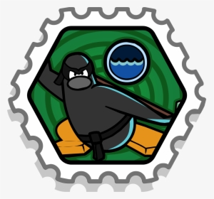 Water Ninja Stamp - Club Penguin Cart Surfer, HD Png Download, Transparent PNG