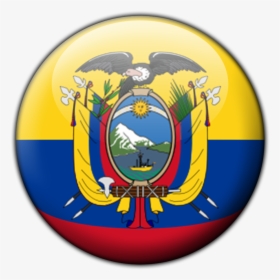 Transparent Circulo Rojo Png - Ecuador Flag Country Shape, Png Download, Transparent PNG