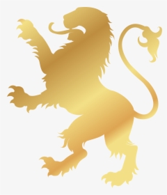 Lion Png Gold - Gold Transparent Lion Logo Png, Png Download, Transparent PNG