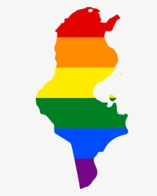 Colombia Lgbt Clipart , Png Download - Flag Map Of Tunisia, Transparent Png, Transparent PNG