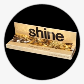 Shine 24k Gold Rolling Papers - Label, HD Png Download, Transparent PNG